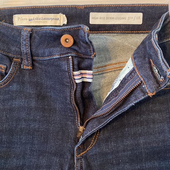 Pilcro and the Letterpress High Rise Denim Leggings Size 28 Anthropologie - Picture 6 of 11